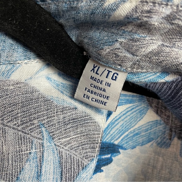 Tommy Bahama 100% Linen Long Sleeve Button Down XL - Picture 4 of 6